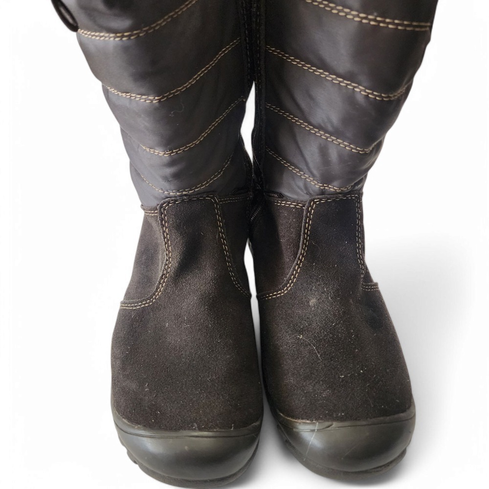 Sporto Ellie Waterproof Winter Boots Suede Leather with Zipper 8.5M - Picture 7 of 12